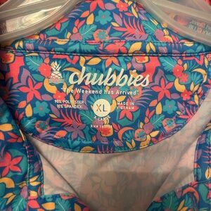 Chubbies  Floral One Piece - Blue and Pink